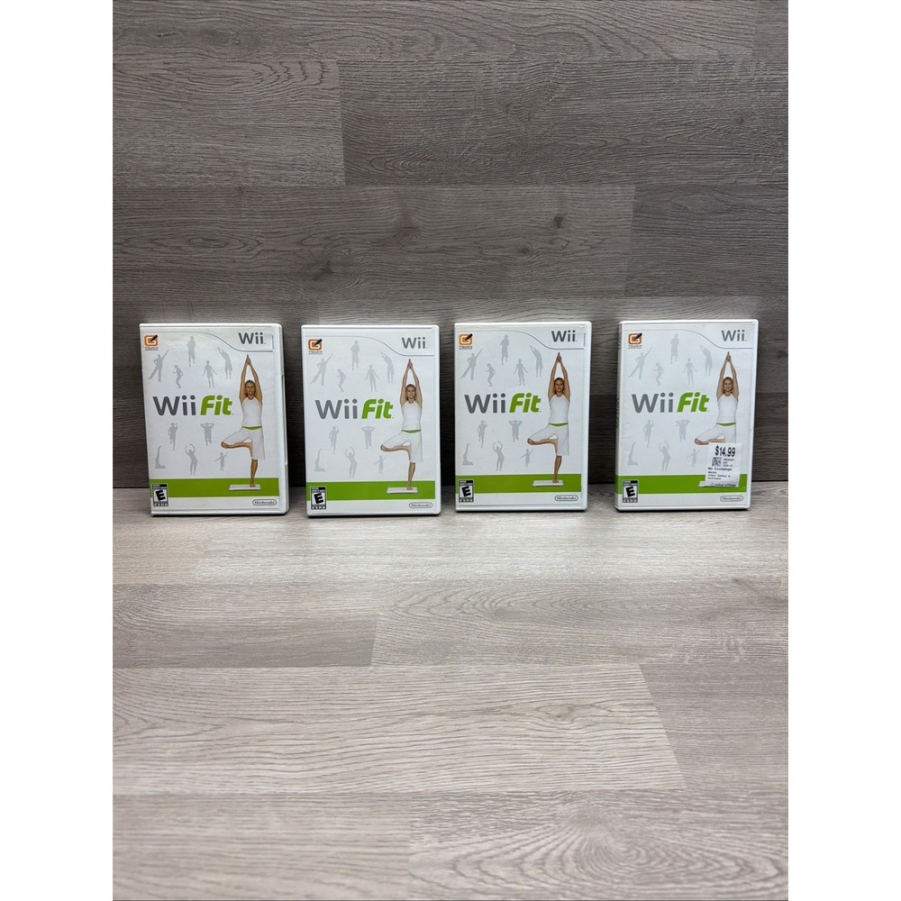 Nintendo Wii, Wii Fit‎ Lot Of 4. All Complete W/ Manual - Tested.